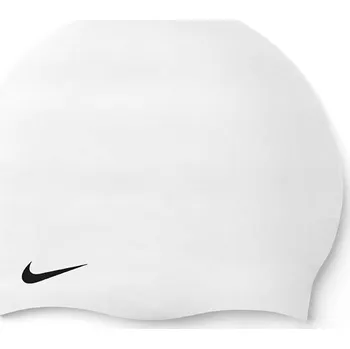 Plavecká čepice NIKE SWIM-SOLID SILICONE CAP WHITE-WHITE Bílá UNI
