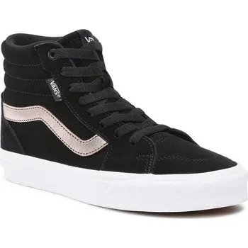 Dámská vycházková obuv VANS-WM Filmore HI (Suede/Metallic) black Černá 37