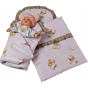 Povlečení POVLEČENÍ POLŠTÁŘ ZAVINOVAČKA PANENEK BAVLNA POLŠTÁŘ, PŘEŠÍVKA, SADA DO KOČÁRKU, DĚTSKÁ POSTÝLKA