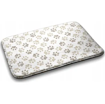 Rohožka Měkký Koberec Kobereček do Koupelny s Motivem Psích Tlapek