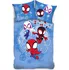 Povlečení Carbotex Spidey Malí hrdinové modré 140 x 200, 70 x 90 cm zipový uzávěr