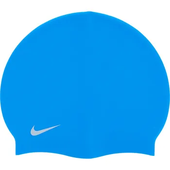 Juniorská plavecká čepice NIKE SWIM-SOLID SILICONE YOUTH PHO-YOUTH PHO Modrá UNI
