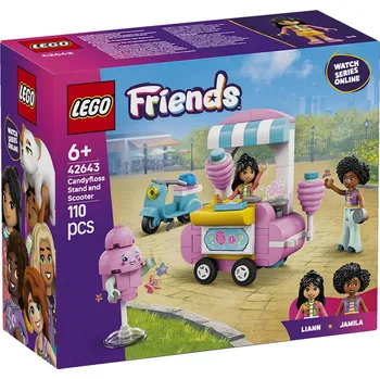 Stavebnice LEGO LEGO Friends 42643 Stánek s cukrovou vatou a skútr