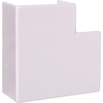 kabelová chránička Roh pro kabelové žlaby Elettrocanali ECAP4025B plochý AP 40x25 mm bílý