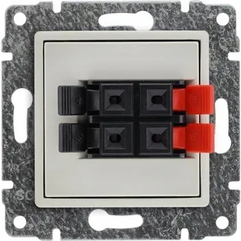 Elektrická zásuvka Anténní zásuvka nástěnná Kos-Elektro System béžová