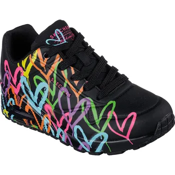 Dámská vycházková obuv SKECHERS-Uno Highlight Love black/multi Černá 40