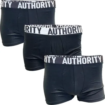Boxerky Pánské boxerky AUTHORITY-B - BAPE 3PCK BLK Černá M