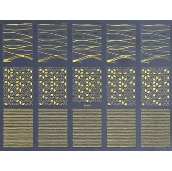 samolepka Samolepky na nehty velké zlaté samolepicí | Č.11