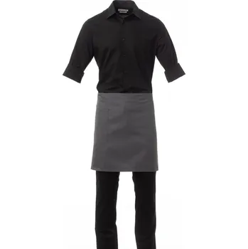 Gastro oděv Payperwear Zástěra pro barmany a servírky multifunkční SHOP TWILL,80x45cm, železná šedá