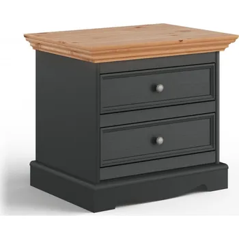 Noční stolek Noční stolek LUNO grafit/borovice