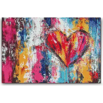 Diamantové malování Diamantové malování - Dotyk lásky Velikost: 40x60cm, Rámování: Pouze srolované plátno, Diamanty: Čtvercové