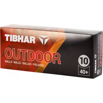Pingpongový míček Míčky na stolní tenis Tibhar Outdoor Balls 10 ks bílé OS