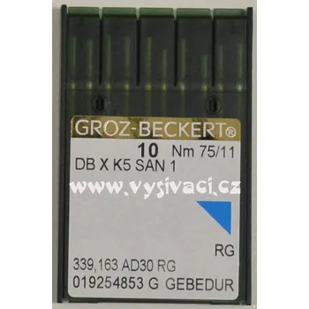 jehla DBxK5 75 SAN1 GEBEDUR - vyšívání čepic, balení 10ks nebo 100ks Jednotka: balení 10ks