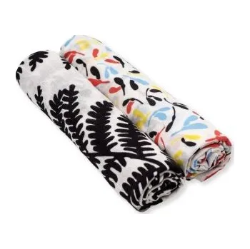 látková plena Etta Loves Senzorické mušelínové pleny 2 ks - Fern/Sycamore