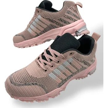 Dámské tenisky Fashion Dámské růžové šněrovací tenisky 11 Barva: Růžová, Velikost: 36