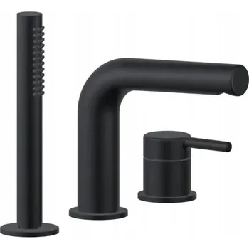 Vodovodní baterie Vanová baterie páková, montáž na okraj vany Excellent Pi černá