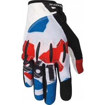 Cyklistické rukavice 661 Rukavice EVO II bílo-červeno-modré XL