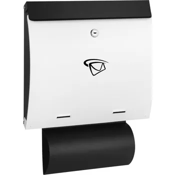 Poštovní schránka Poštovní schránka Eurobox s držákem na noviny, stříbrná Chle-Mar