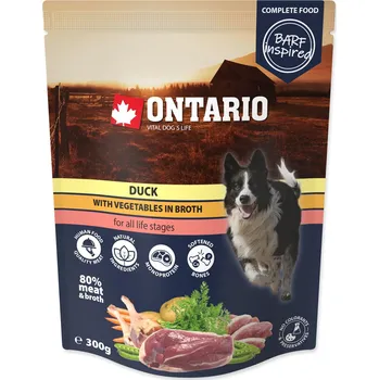 Krmivo pro psa Ontario kapsička kachní se zeleninou ve vývaru