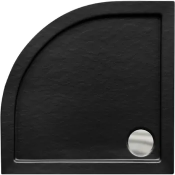 Sprchová vanička Aplomo Aron Slim čtvrtkruhová sprchová vanička, black stone Rozměr vaničky: 90x90cm