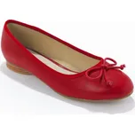 Ploché baleríny tmavá červená 39