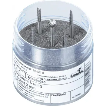 Fréza Lukas Sada fréz 5ks se stopkou 3 mm, Base-x, ozubení ZX, F5