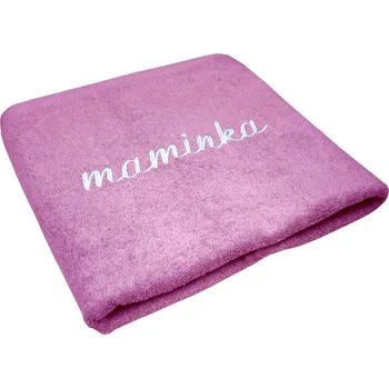 Today Ručník s bordurou s výšivkou fialová 30x50 cm