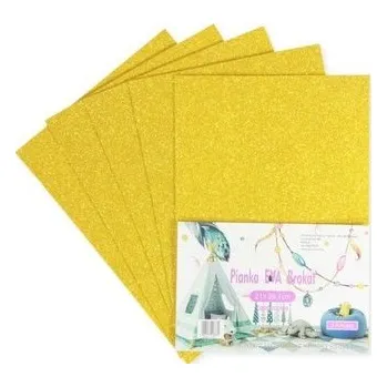 Set školních potřeb Pianka brokatowa złota 21x29,7cm 5szt (pl, 2000, Penword)