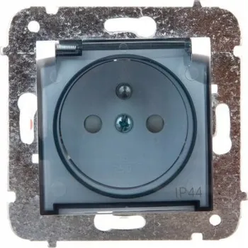 Elektrická zásuvka CARLA JEDNODUCHÁ ZÁSUVKA Z/U IP44 S VÍČKEM