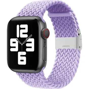 Řemínek na hodinky AW Pletený řemínek na Apple Watch s přezkou - Levandulový Šířka uchycení řemínku: 38/40/41/42mm, Barva: Levandulový IR-PTRAW-05