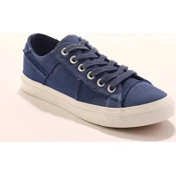 Dámské tenisky Plátěné tenisky s prošitím a v opraném vzhledu modrá 38