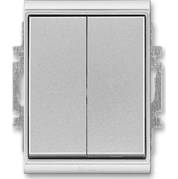 tlačítko ABB Elektropraga Jablonec Přepínač sériový, řaz. 5, IP 44 titanová 3558E-A05940 08 Tlačítko