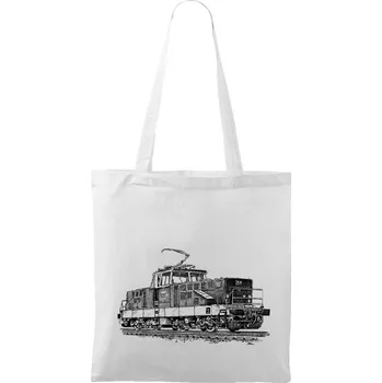 Nákupní taška Plátěná taška - E458 Žehlička Barva: Bílá