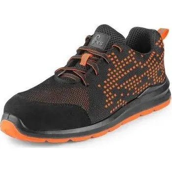Pracovní obuv Obuv polobotka CXS TEXLINE CRES S1, s ocel.šp., černo-oranžová, vel. 47