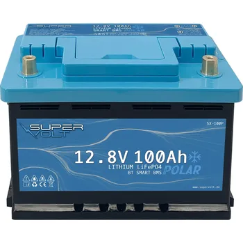 Záložní baterie SuperVolt 100Ah 12,8V Polar Supervolt POLAR LiFePO4 100Ah 12,8V lithiová baterie s ohřívačem