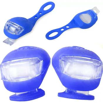 Cyklosvítilna Silikonová led světla na kolo, voděodolná, 2 ks
