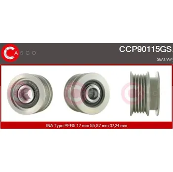 Řemenice, generátor CASCO CCP90115GS