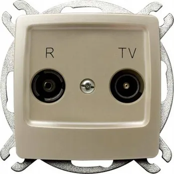 Elektrická zásuvka Anténní zásuvka nástěnná Ospel bílá