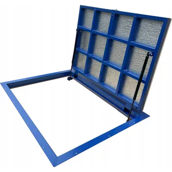 Podlahový poklop BABYLONPLAST litinový čtvercový 80 cm vodotěsný