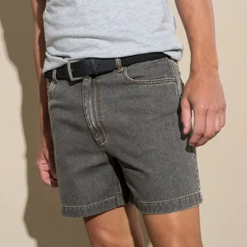 Dámské kraťasy Šortky s elastickým pasem, z lehkého denimu šedá 48