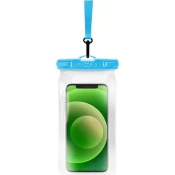 Podvodní pouzdro Vodotěsný obal - FIXED Float - IPX8 a kvalitním uzamykacím systémem, pro mobily až do 9,5 x 17,5 cm, modrý (Voděodolné plovoucí pouzdro na mobil FIXED Float s kvalitním uzamykacím systémem a certifikací IPX8, modré)