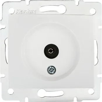 Elektrická zásuvka Anténní zásuvka nástěnná Kanlux bílá