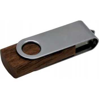 USB flash disk Flash disk (USB klíčenka) s gravírováním 4 GB, velmi tmavé dřevo
