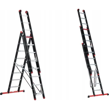 Žebřík Hliníkový Žebřík Altrex 3 x 24 do 150 kg