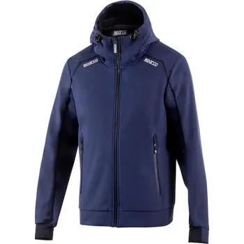 Sparco Soft Shell Bunda s Kapucí SL Námořní modř / Černá S