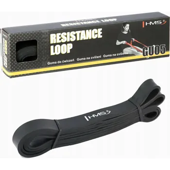 IP kamera Odolná posilovací guma s odporem 5-22 kg GU05 HMS 1 ks Černá