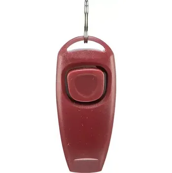 tréninková pomůcka pro psa Trixie CLICKER + PÍŠŤALKA 8 cm - různé barvy vínová