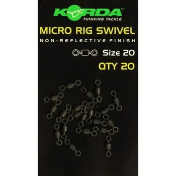 KORDA - Obratlík Micro rig swivel 20 ks