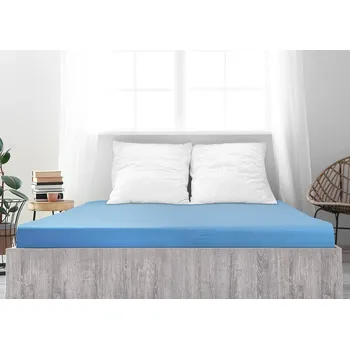 Prostěradlo Jersey prostěradlo z mako bavlny LUXORA 90x200 cm světle modré