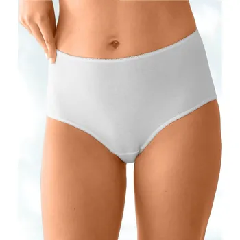 Kalhotky Sada 4 kalhotek maxi ze strečové bavlny tělová+bílá 46/48